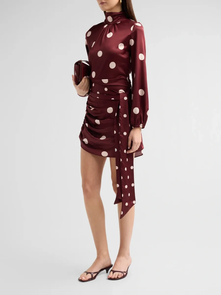 Misa Los Angeles Women's Arash Polka Dot Mini Dress | Thumbnail 4 Misa Los Angeles Women's Arash Polka Dot Mini Dress | Thumbnail 4