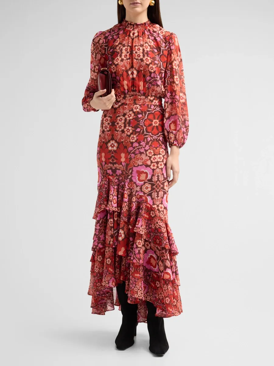 Misa Los Angeles Women's Audrey Floral Georgette Maxi Dress | Thumbnail 2 Misa Los Angeles Women's Audrey Floral Georgette Maxi Dress | Thumbnail 2