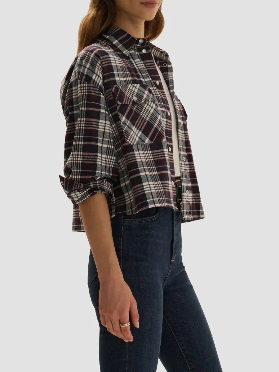 Favorite Daughter Women's The New Habit Plaid Cotton Crop Shirt | Thumbnail 5 Favorite Daughter Women's The New Habit Plaid Cotton Crop Shirt | Thumbnail 5