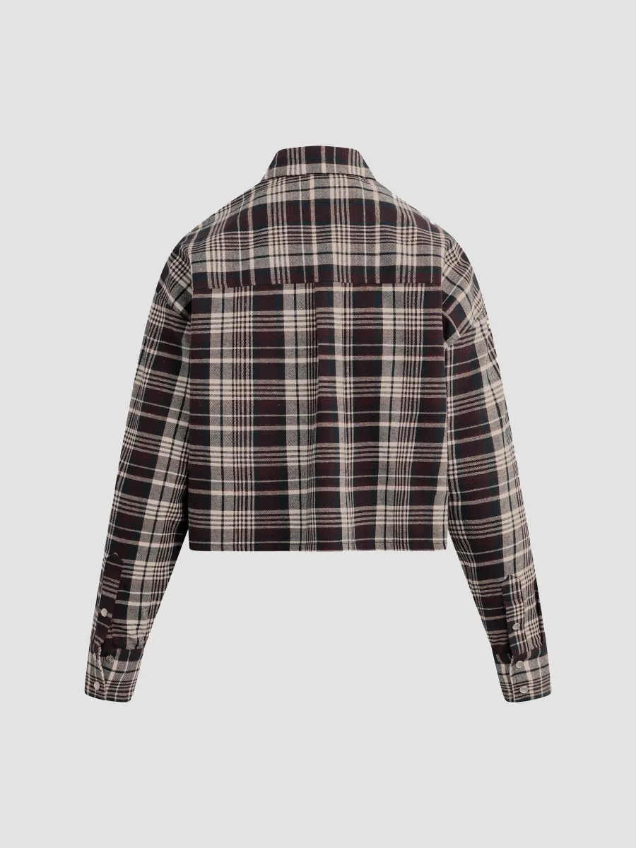 Favorite Daughter Women's The New Habit Plaid Cotton Crop Shirt | Thumbnail 6 Favorite Daughter Women's The New Habit Plaid Cotton Crop Shirt | Thumbnail 6