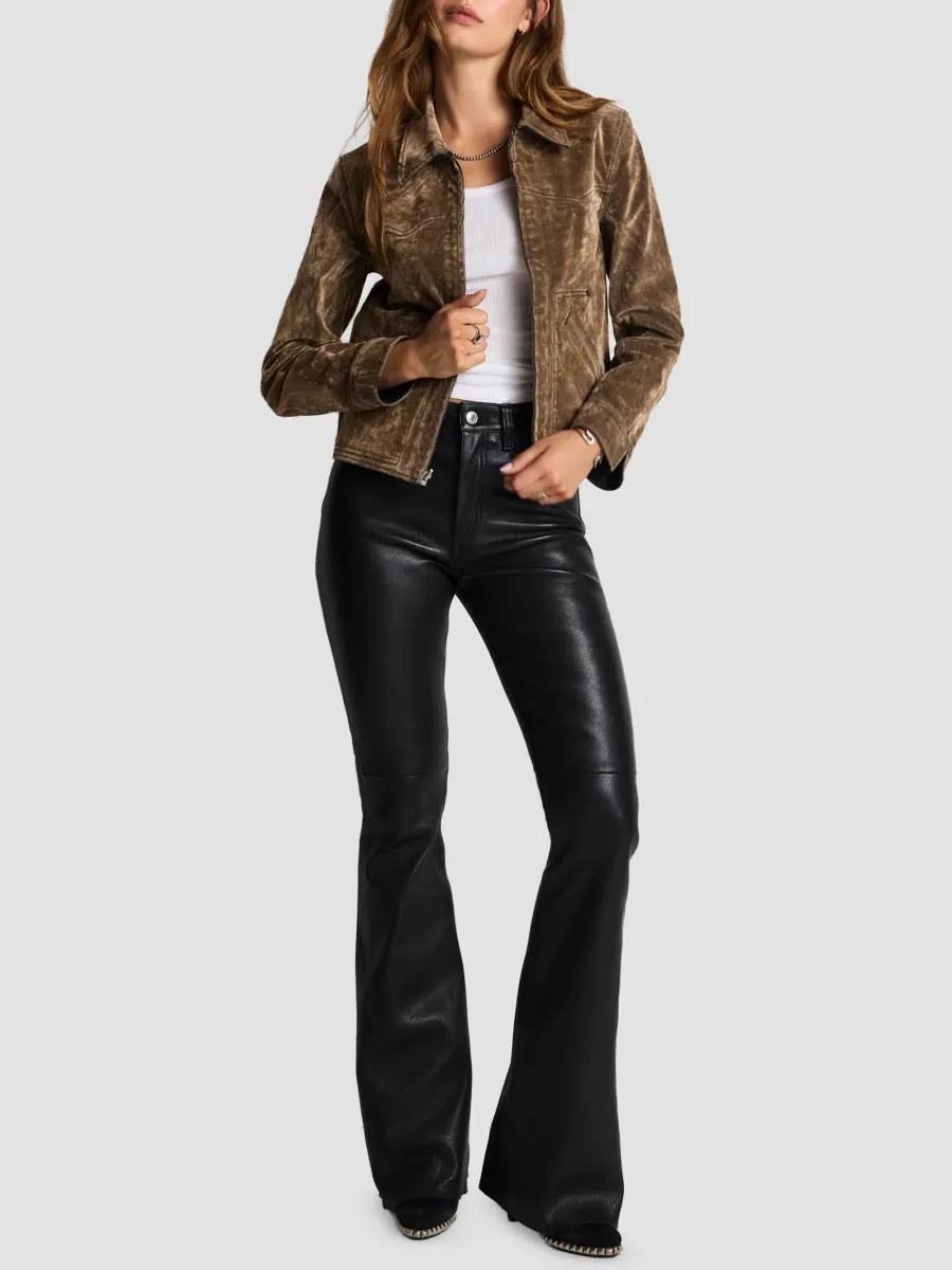 RE/DONE Women's Rewind Devon Flocked Jacket | Thumbnail 2