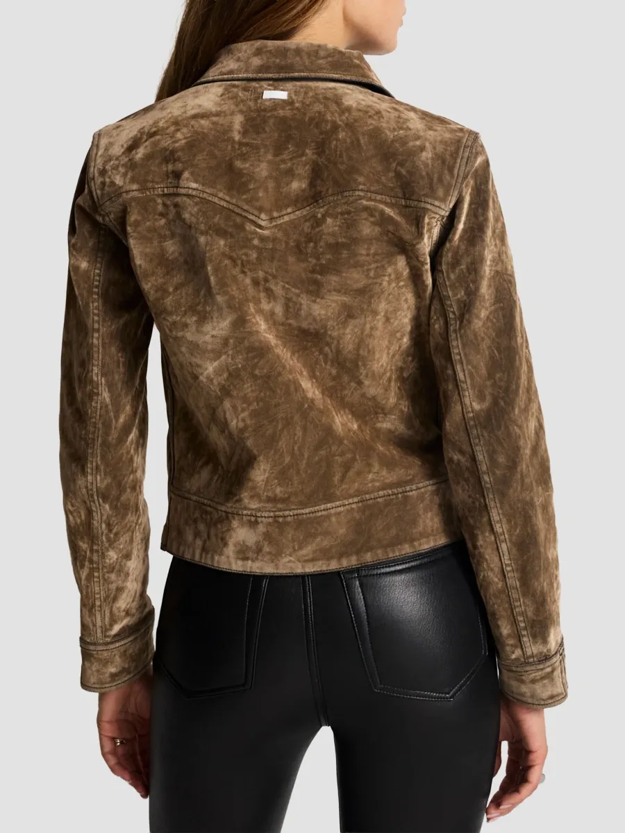 RE/DONE Women's Rewind Devon Flocked Jacket | Thumbnail 3