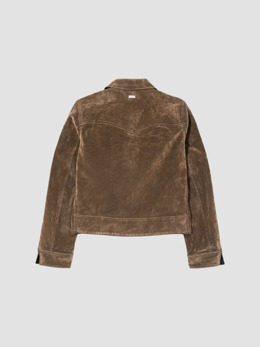 RE/DONE Women's Rewind Devon Flocked Jacket | Thumbnail 6