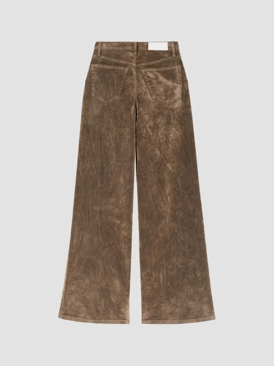 RE/DONE Women's Flocked High-Rise Wide-Leg Jeans | Thumbnail 6