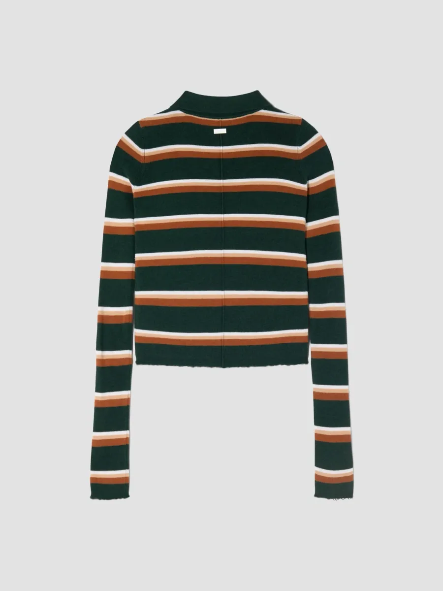 RE/DONE Women's Erin Striped Henley Top | Thumbnail 6 RE/DONE Women's Erin Striped Henley Top | Thumbnail 6