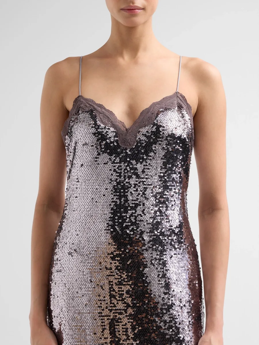 LoveShackFancy Women's Verelith Sequined Sweetheart Midi Dress | Thumbnail 5 LoveShackFancy Women's Verelith Sequined Sweetheart Midi Dress | Thumbnail 5