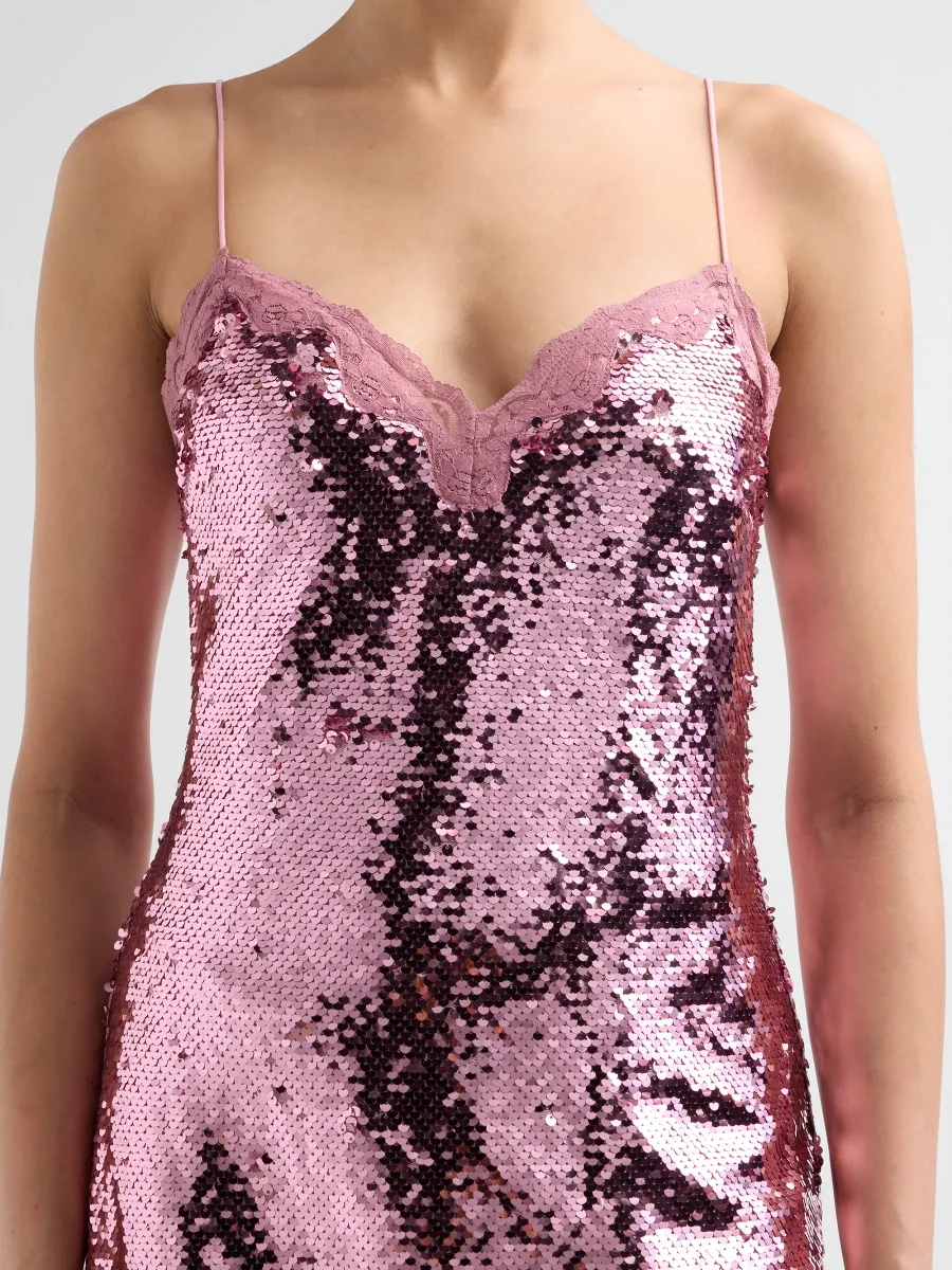 LoveShackFancy Women's Espelle Sequiedn Sweetheart Mini Dress | Thumbnail 5 LoveShackFancy Women's Espelle Sequiedn Sweetheart Mini Dress | Thumbnail 5