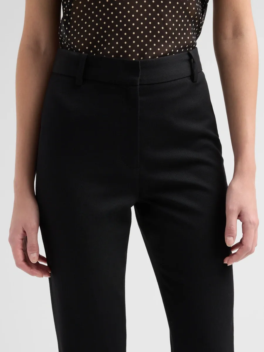 Nili Lotan Women's Corette Cotton Straight-Leg Pants | Thumbnail 5
