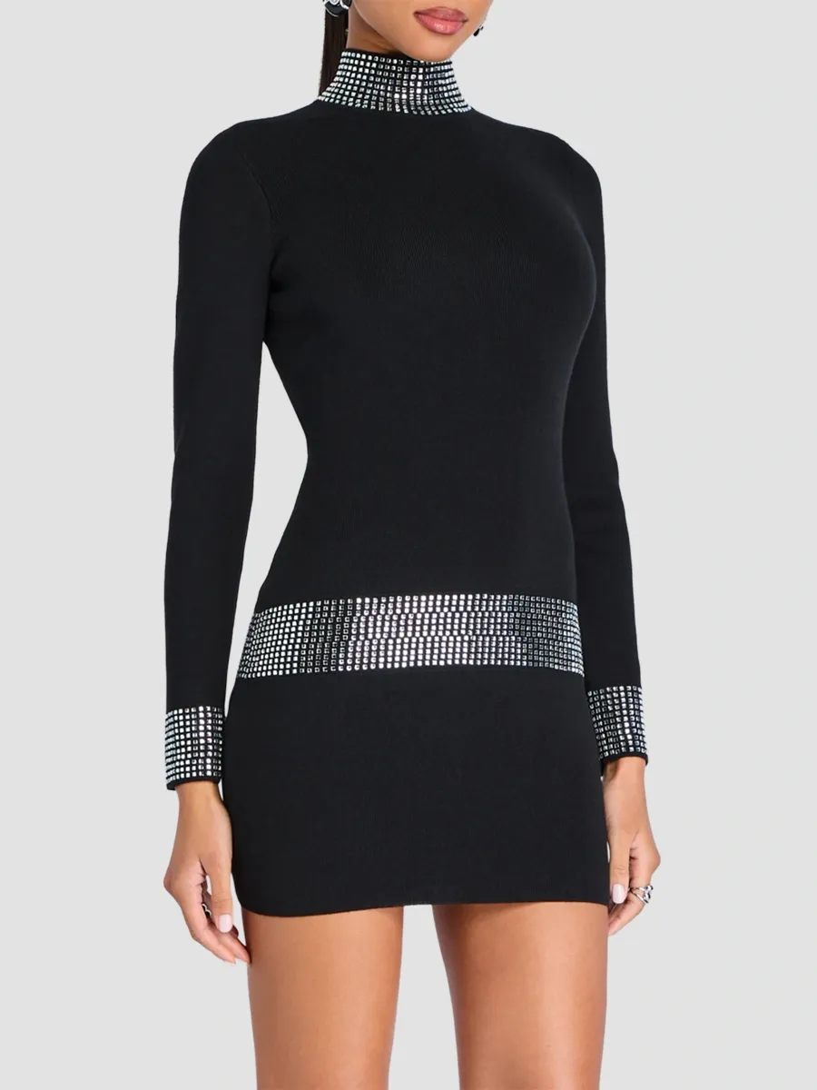 Retrofête Women's Naema Embellished Knit Mini Dress | Thumbnail 6 Retrofête Women's Naema Embellished Knit Mini Dress | Thumbnail 6