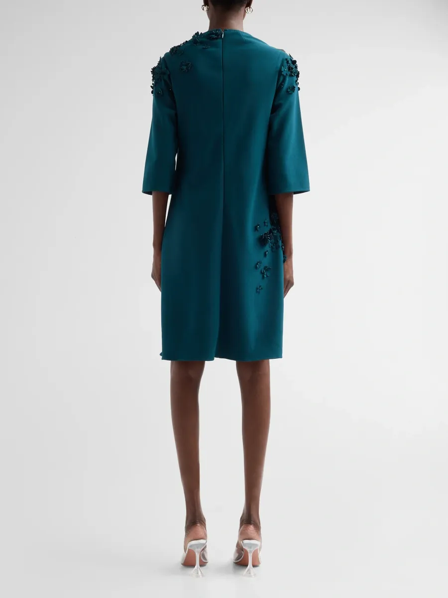 Teri Jon by Rickie Freeman Women's Crepe Cocktail Dress | Thumbnail 3 Teri Jon by Rickie Freeman Women's Crepe Cocktail Dress | Thumbnail 3