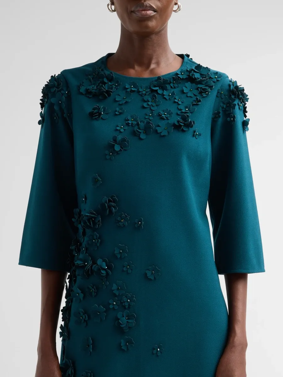Teri Jon by Rickie Freeman Women's Crepe Cocktail Dress | Thumbnail 5 Teri Jon by Rickie Freeman Women's Crepe Cocktail Dress | Thumbnail 5