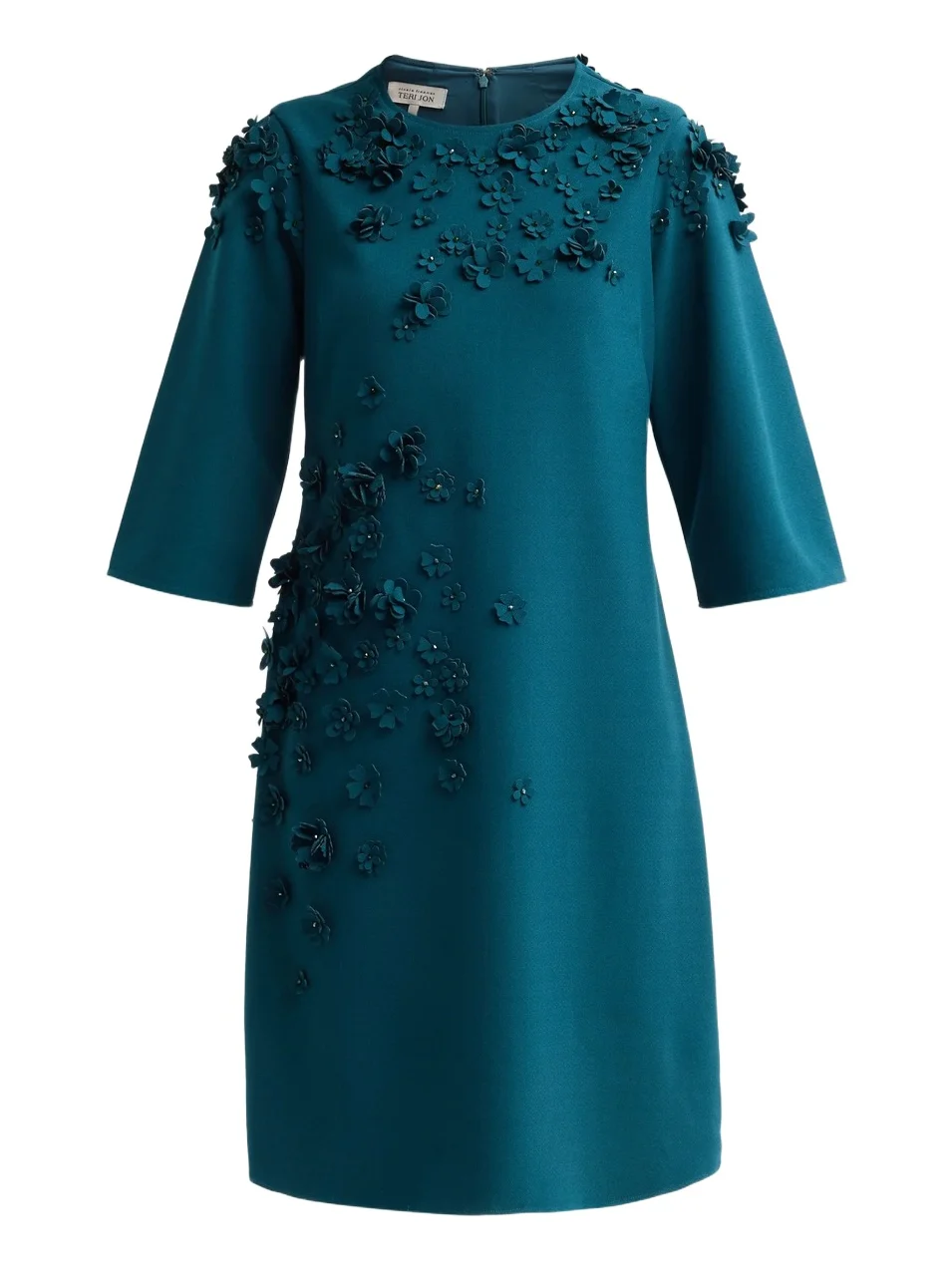Teri Jon by Rickie Freeman Women's Crepe Cocktail Dress