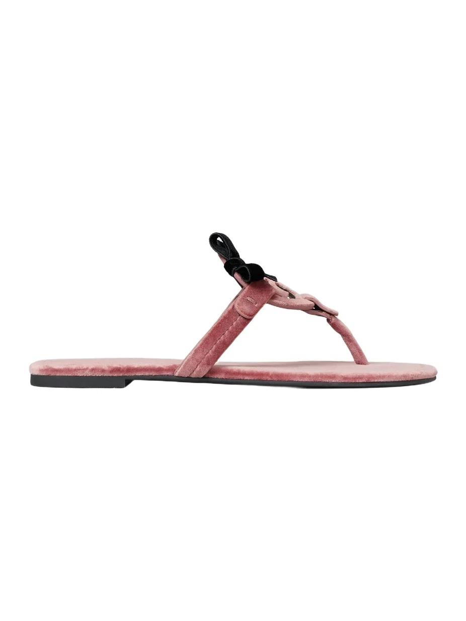 Women's Miller Bow Velvet Sandals Women's Miller Bow Velvet Sandals