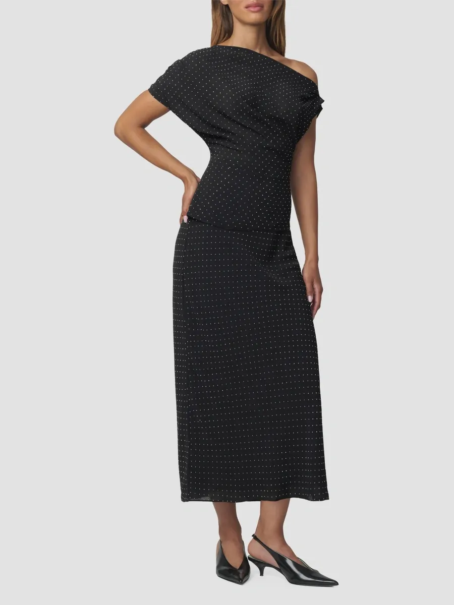 Joe's Jeans Women's Isla Polka-Dot Pencil Midi Skirt | Thumbnail 2 Joe's Jeans Women's Isla Polka-Dot Pencil Midi Skirt | Thumbnail 2