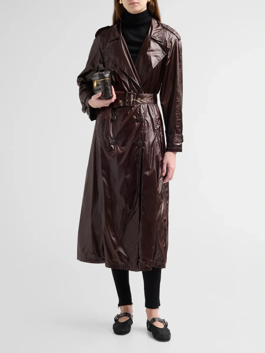 L'Agence Women's Brinley Belted Oversized Double-Breasted Trench Coat | Thumbnail 2 L'Agence Women's Brinley Belted Oversized Double-Breasted Trench Coat | Thumbnail 2