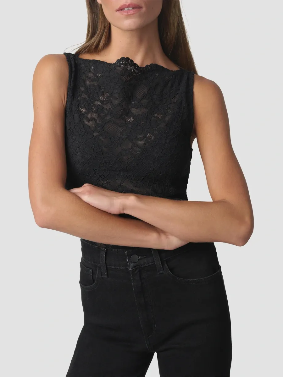 Joe's Jeans Women's Cotton-Blend Lace Boatneck Top | Thumbnail 6 Joe's Jeans Women's Cotton-Blend Lace Boatneck Top | Thumbnail 6