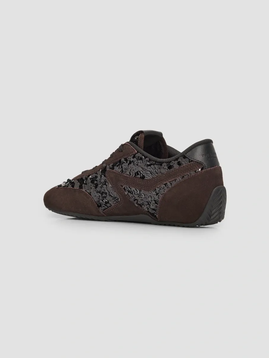 rag & bone Women's Retro Runner Slim Ultra Suede Low-Top Sneakers | Thumbnail 2