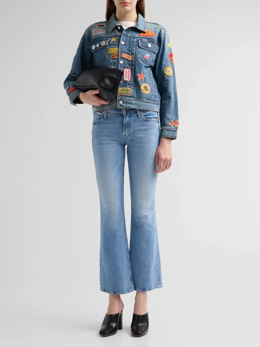 Mother Women's The Duo Patch Denim Jacket | Thumbnail 2 Mother Women's The Duo Patch Denim Jacket | Thumbnail 2