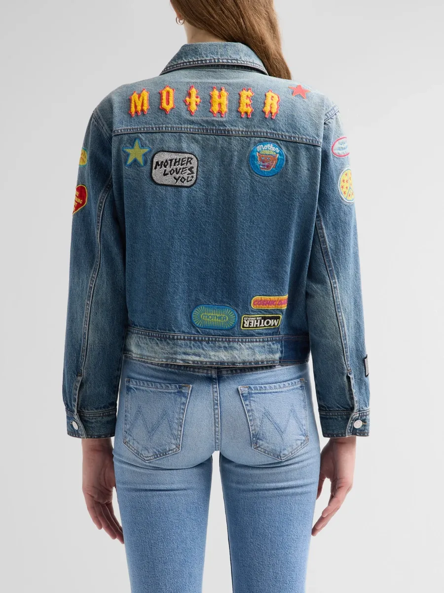 Mother Women's The Duo Patch Denim Jacket | Thumbnail 3 Mother Women's The Duo Patch Denim Jacket | Thumbnail 3