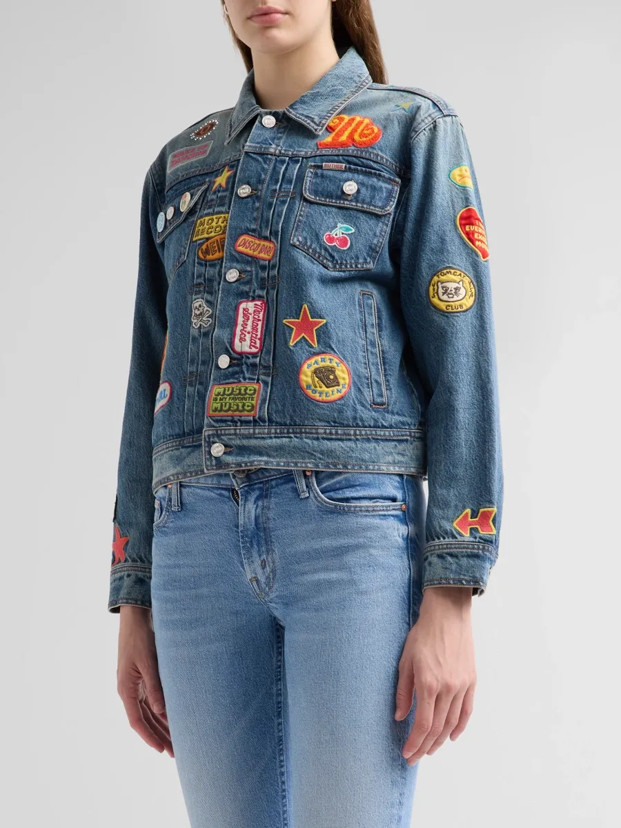 Mother Women's The Duo Patch Denim Jacket | Thumbnail 4 Mother Women's The Duo Patch Denim Jacket | Thumbnail 4
