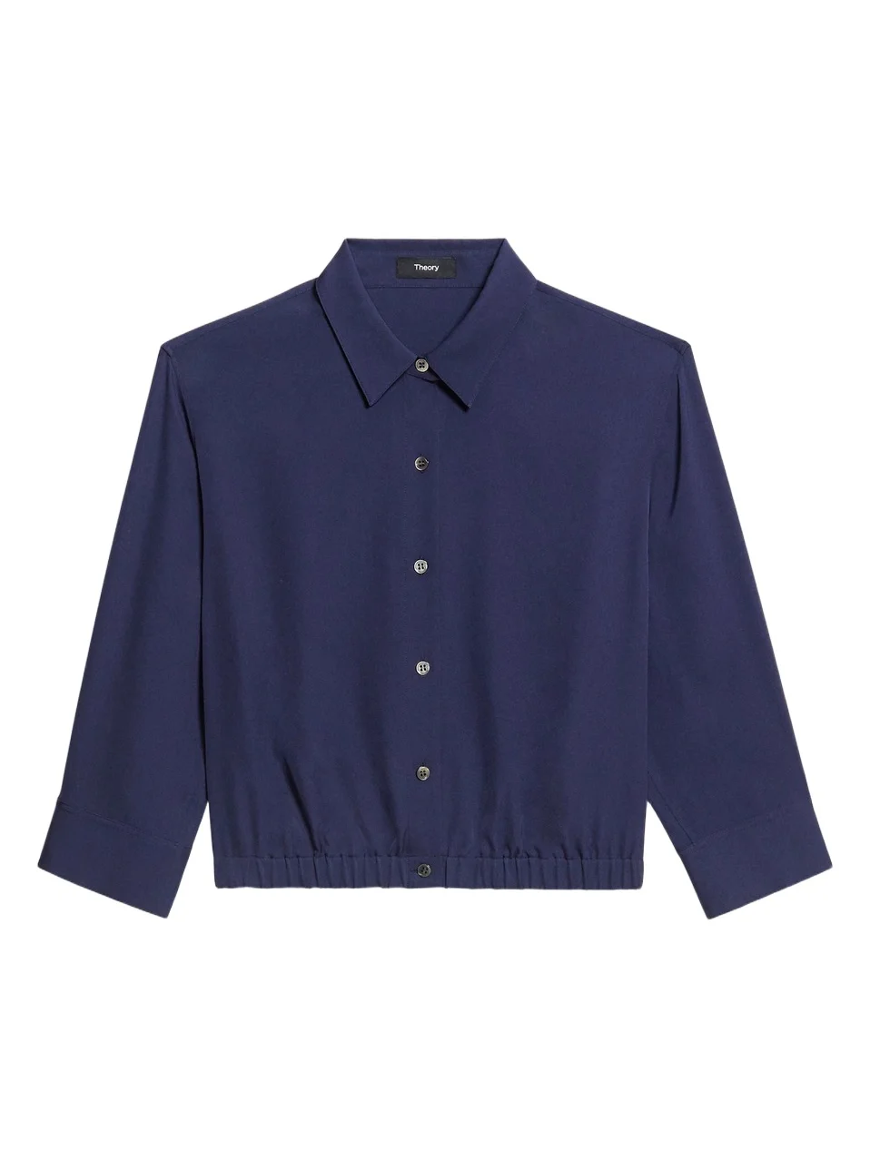 Theory Women's Quarter-Sleeve Crop Shirt