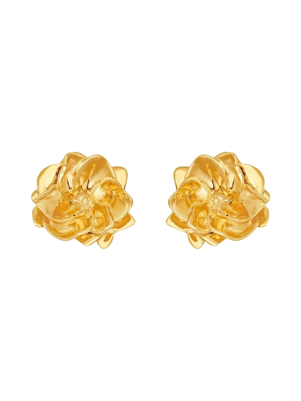 Oscar de la Renta Women's 24K-Gold-Plated Gardenia Stud Earrings
