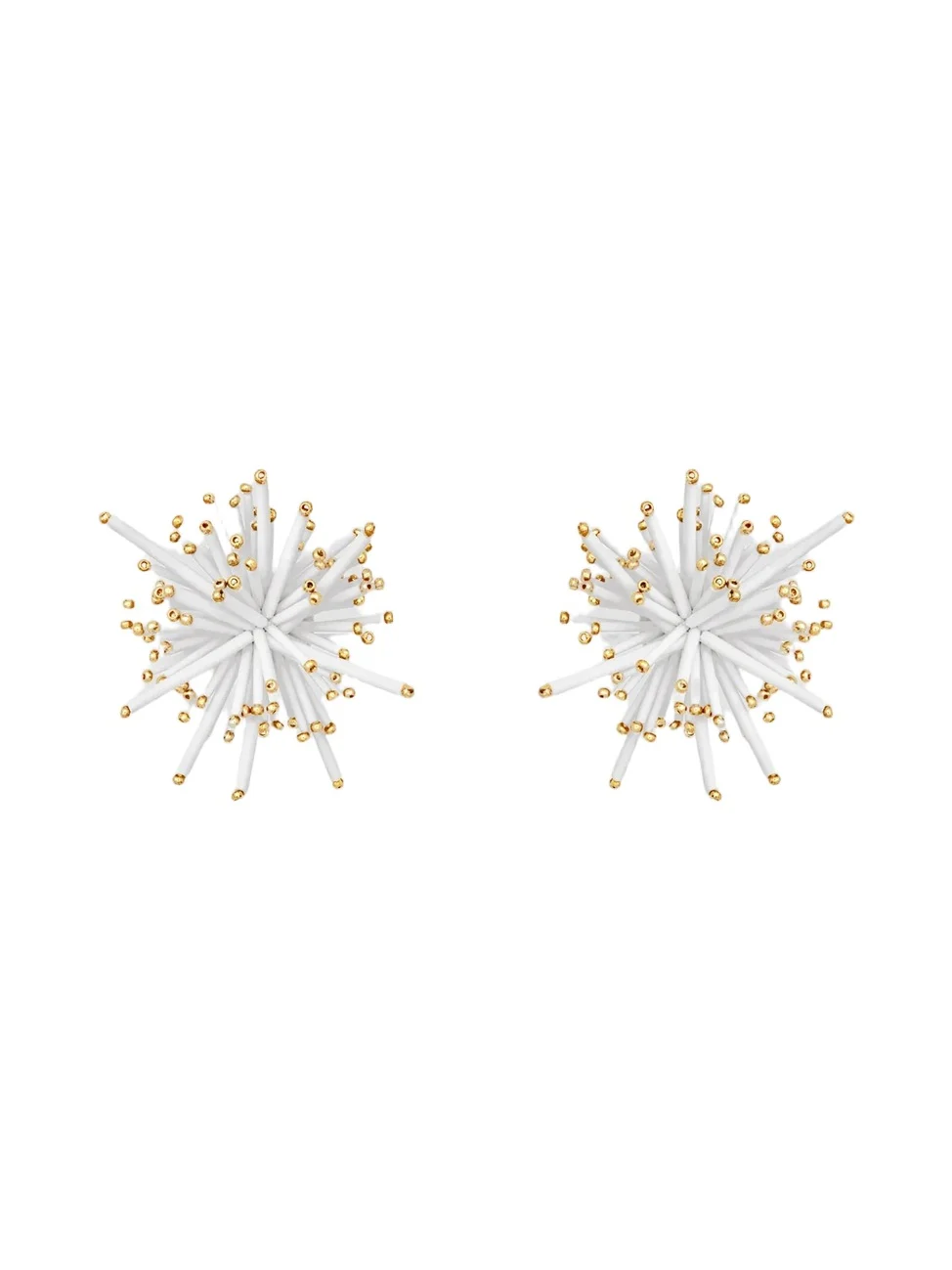 Oscar de la Renta Women's 24K-Gold-Plated & Glass Bugle Bead Firework Stud Earrings