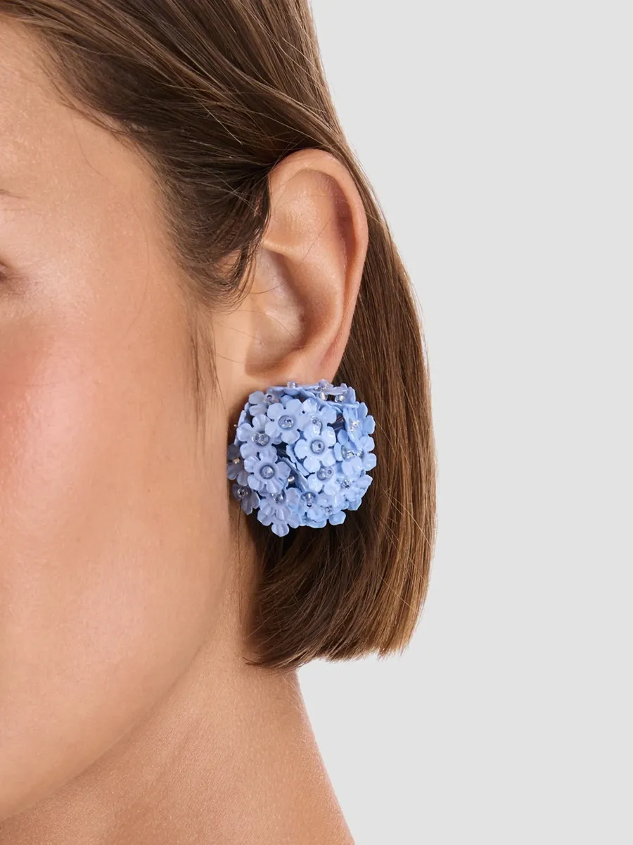 Oscar de la Renta Women's 24K-Gold-Plated & Mixed-Media Flower Pom-Pom Clip-On Stud Earrings | Thumbnail 2 Oscar de la Renta Women's 24K-Gold-Plated & Mixed-Media Flower Pom-Pom Clip-On Stud Earrings | Thumbnail 2