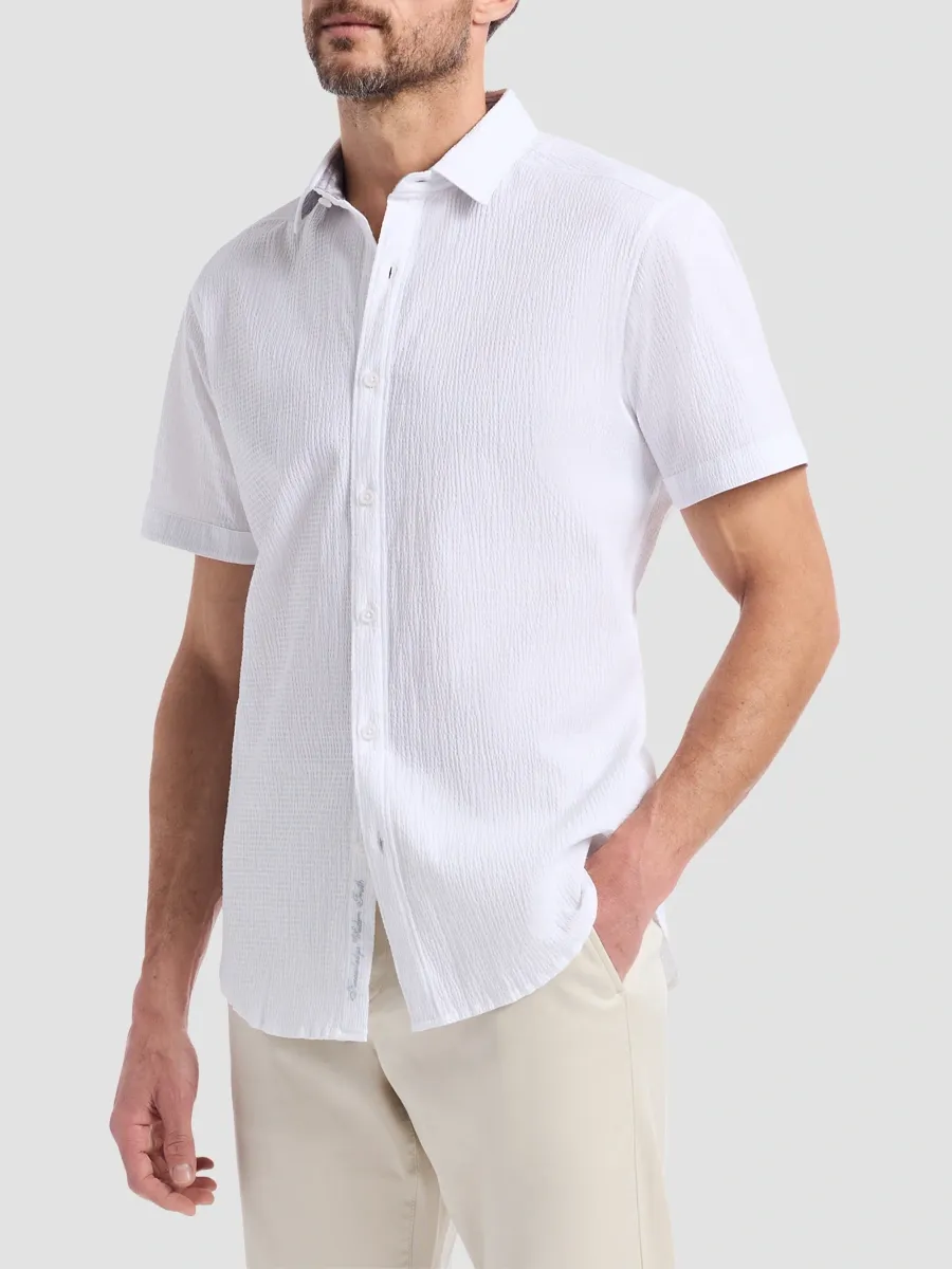 Robert Graham Men's Thresher Seersucker Cotton Short-Sleeve Shirt | Thumbnail 7 Robert Graham Men's Thresher Seersucker Cotton Short-Sleeve Shirt | Thumbnail 7