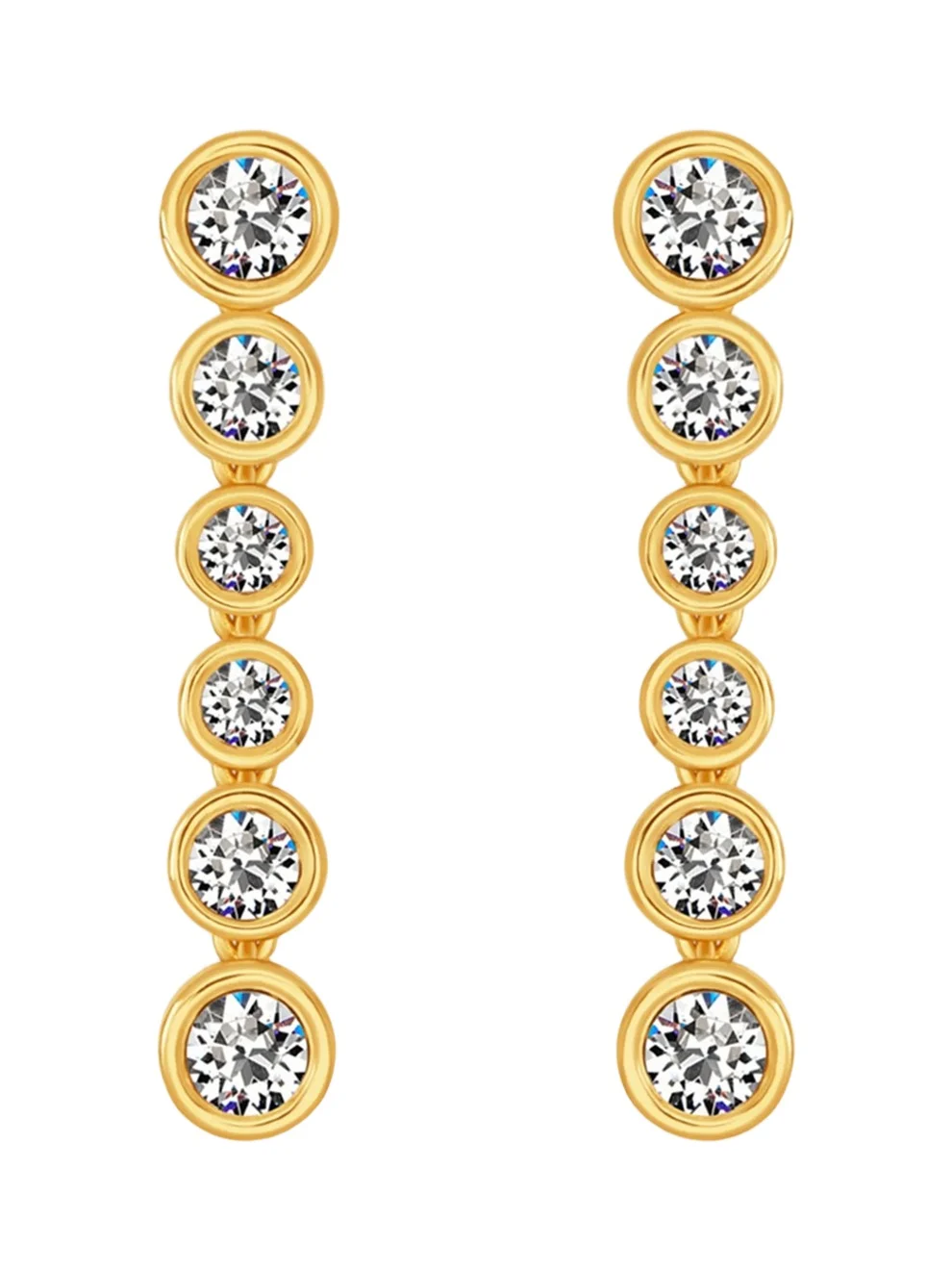 Oscar de la Renta Women's 24K-Gold-Plated & Glass Crystal Drop Earrings