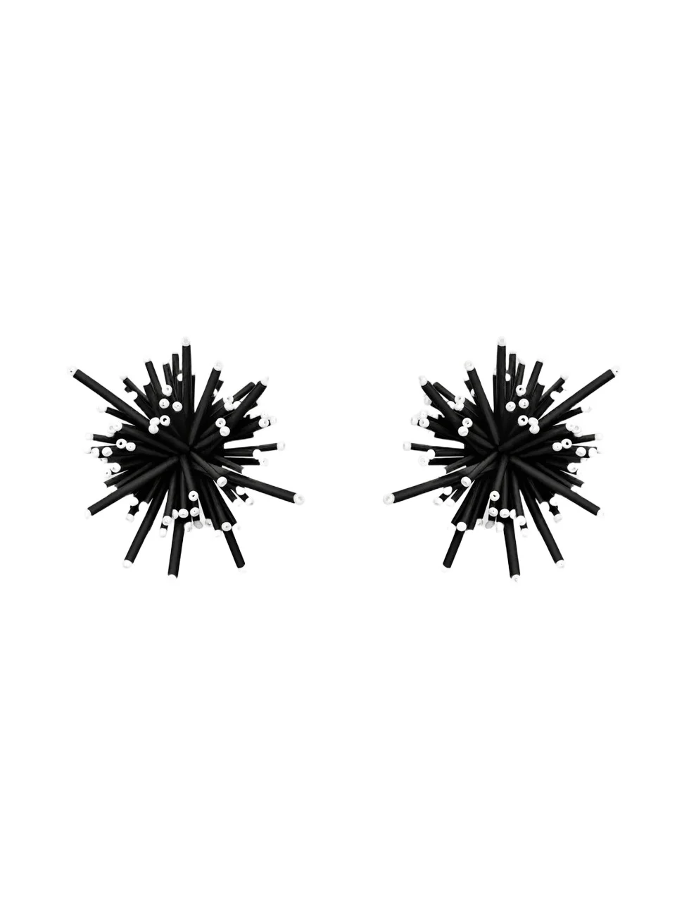 Oscar de la Renta Women's 24K-Gold-Plated & Glass Bugle Bead Firework Stud Earrings