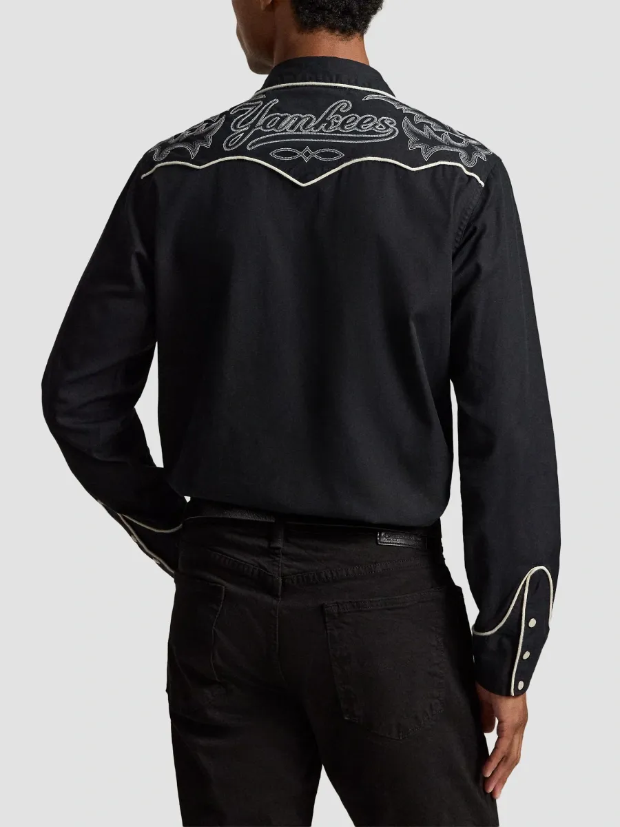 Polo Ralph Lauren Men's x New York Yankees Embroidered Cotton Shirt | Thumbnail 3
