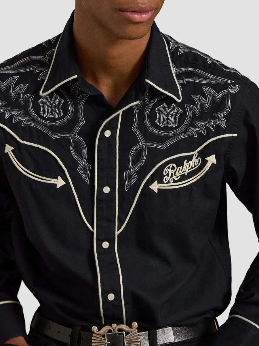 Polo Ralph Lauren Men's x New York Yankees Embroidered Cotton Shirt | Thumbnail 5