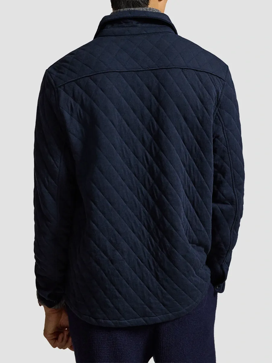 Polo Ralph Lauren Men's Cotton-Blend Jersey Quilted Shirt Jacket | Thumbnail 4