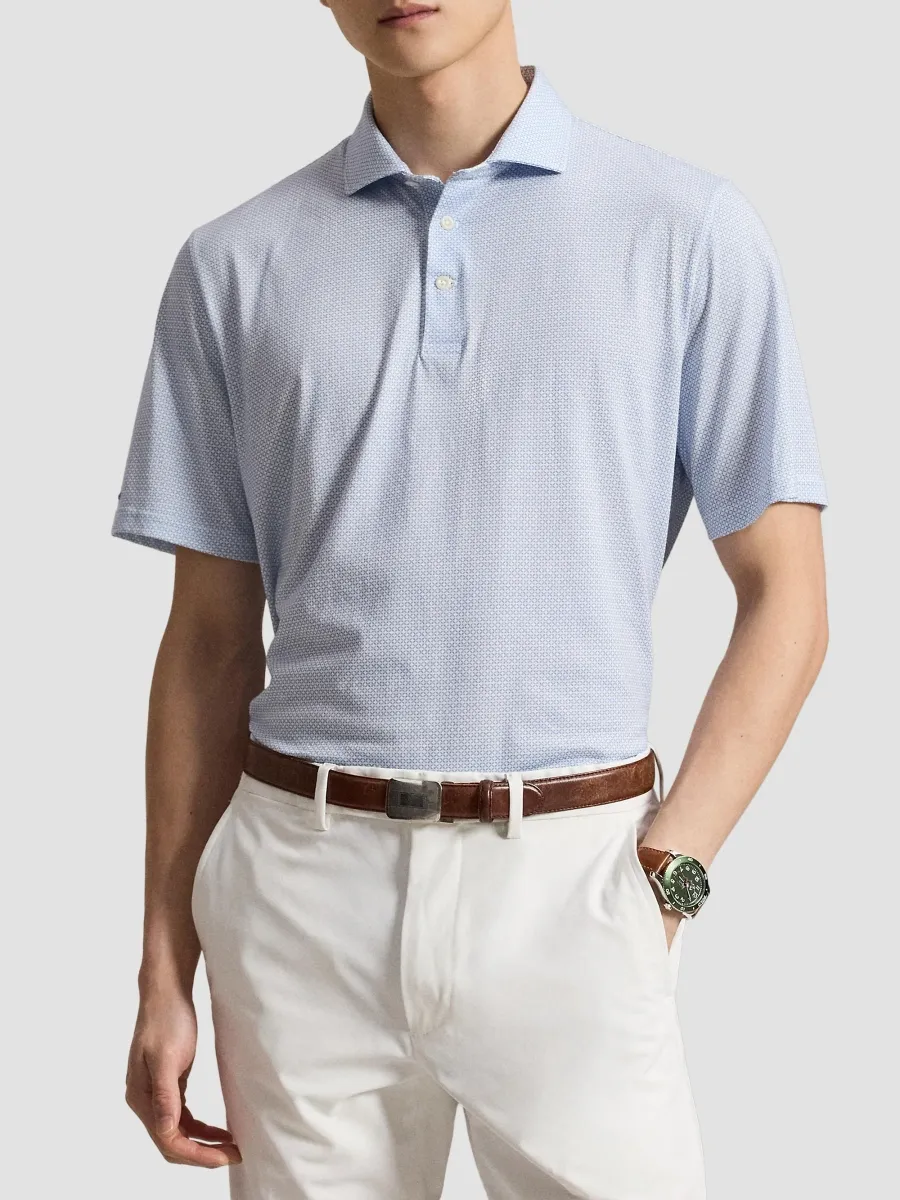 Polo Ralph Lauren Men's Geometric Polo Shirt | Thumbnail 4 Polo Ralph Lauren Men's Geometric Polo Shirt | Thumbnail 4