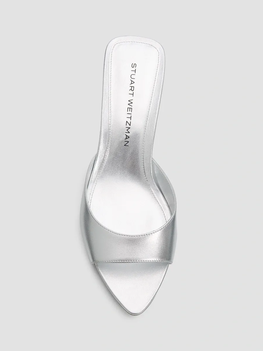 Stuart Weitzman Women's Lexington 50MM Leather Mules | Thumbnail 6