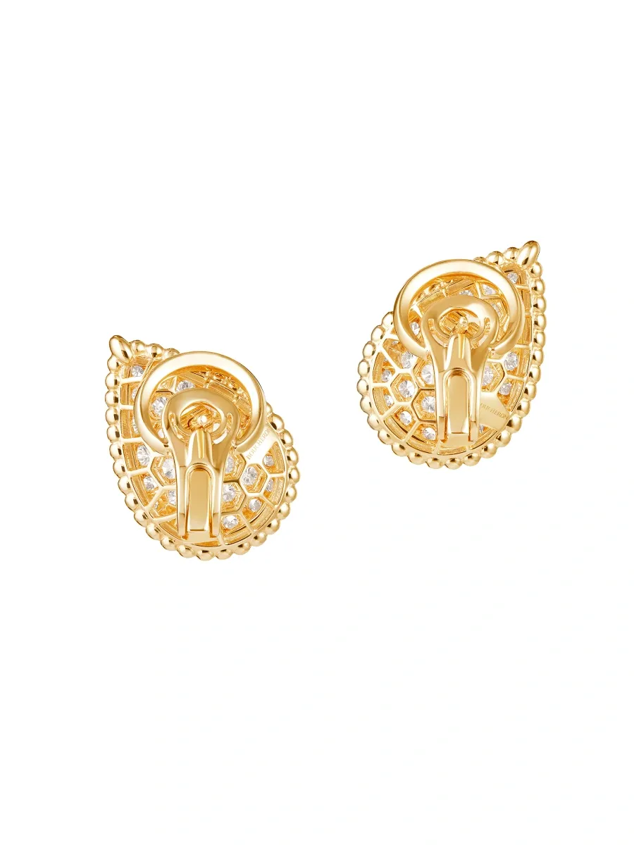 Boucheron Women's Serpent Bohème 18K Yellow Gold & 2.61 TCW Diamond Stud Earrings | Thumbnail 3