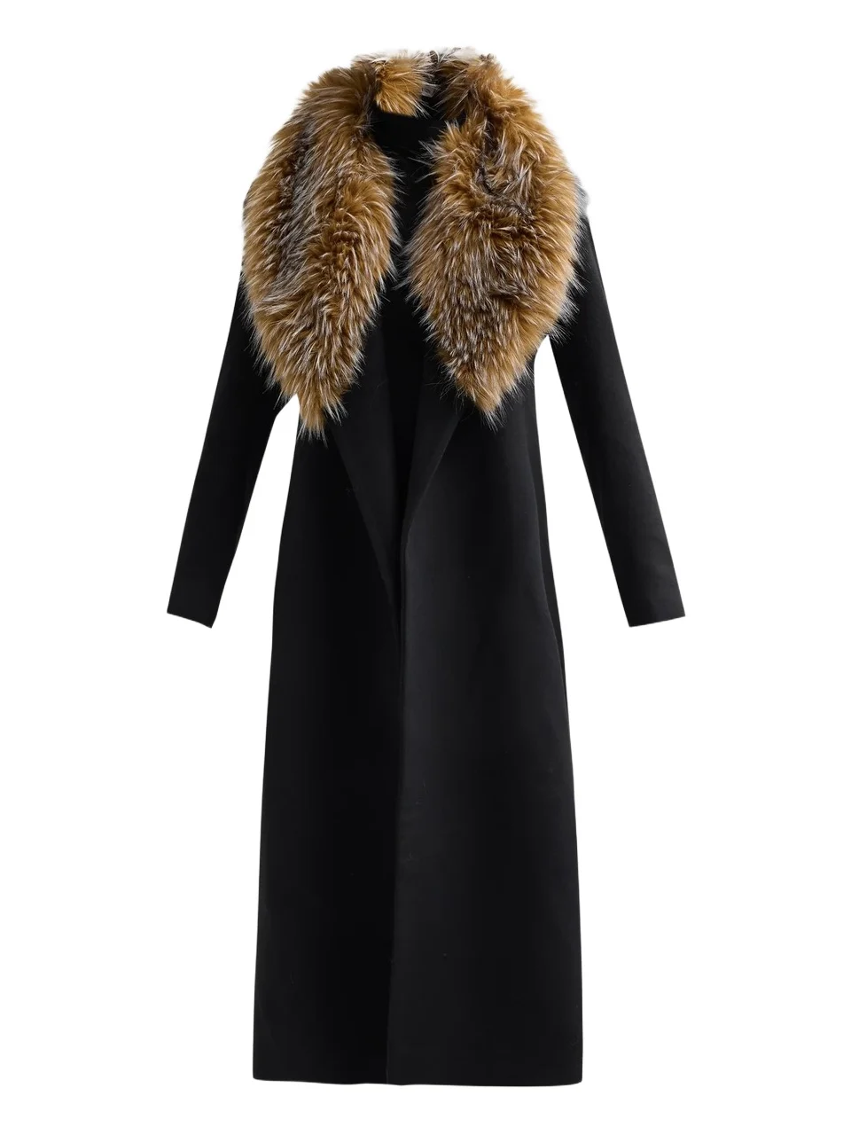 Fleurette Women's Phoenix Wool Faux Fur-Trimmed Wrap Coat