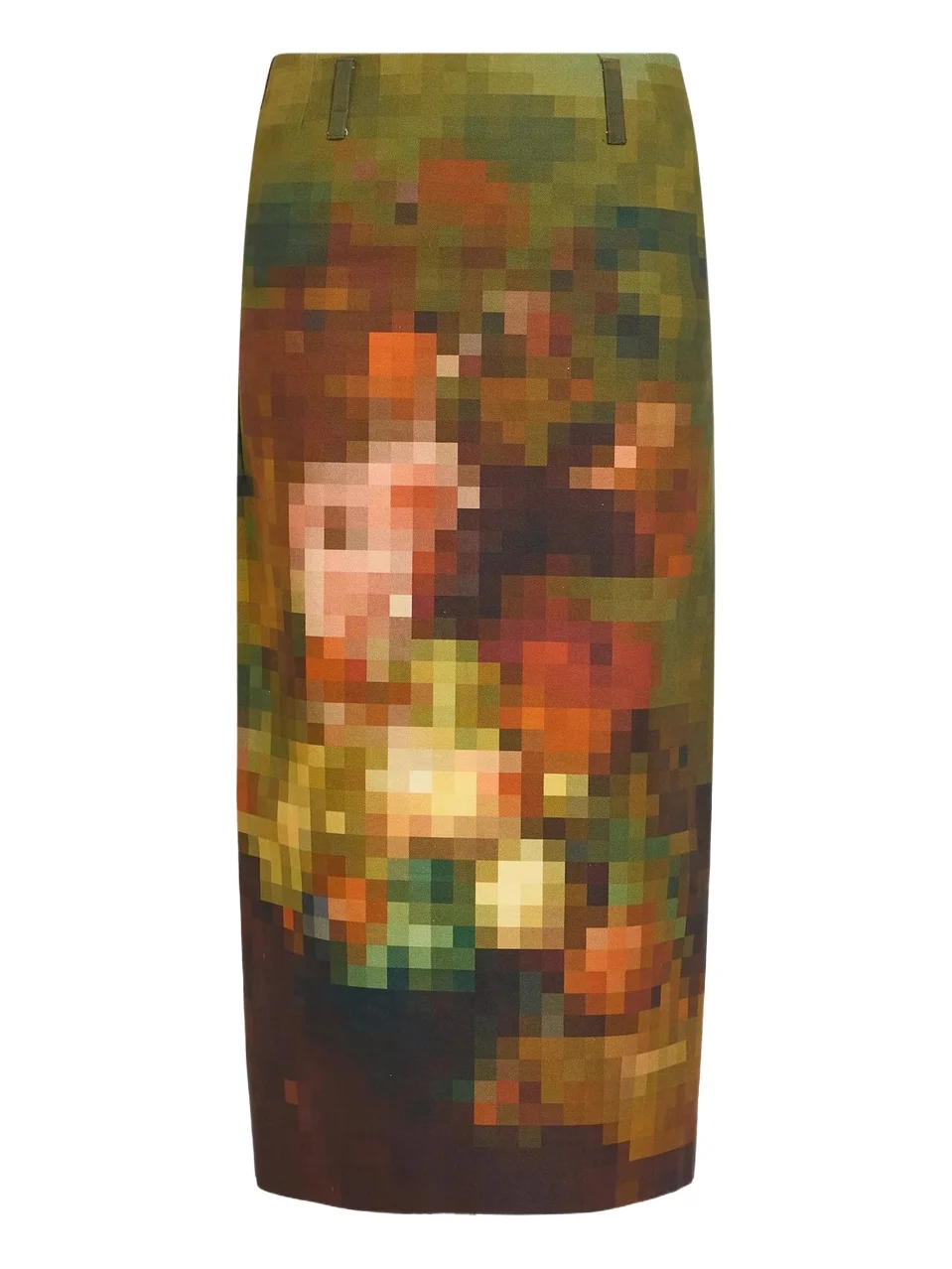 Women's Sentista Pixelated Floral Cotton Midi Skirt Women's Sentista Pixelated Floral Cotton Midi Skirt