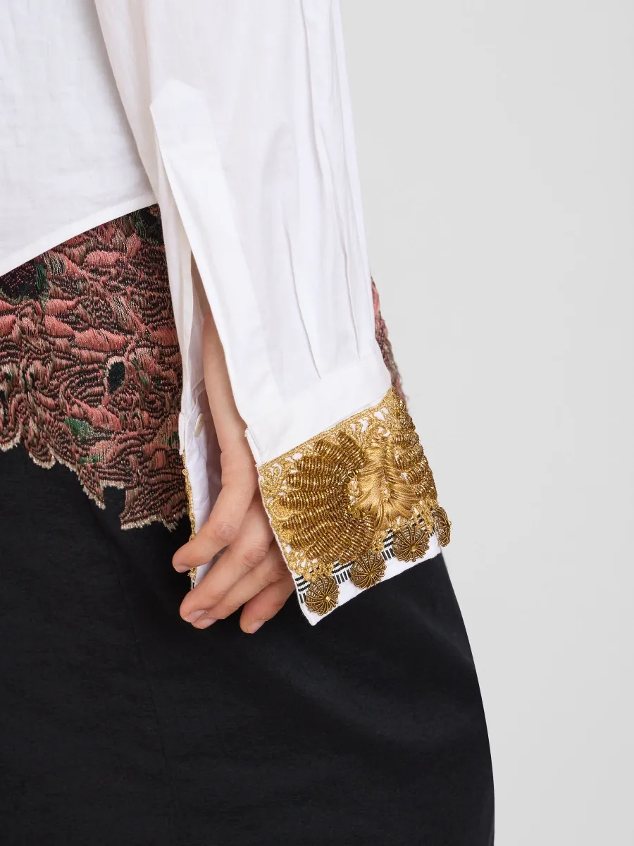 Dries Van Noten Women's Chloris Embroidered Cotton Shirt | Thumbnail 5 Dries Van Noten Women's Chloris Embroidered Cotton Shirt | Thumbnail 5