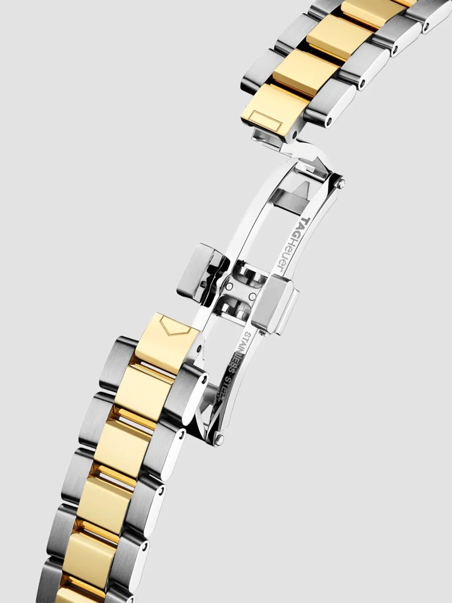 TAG Heuer Women's Aquaracer Professional 100 Solargraph Stainless Steel, 18K-Gold-Plated, 0.37 TCW Diamond, & Mother-Of-Pearl Bracelet Watch/28MM | Thumbnail 5