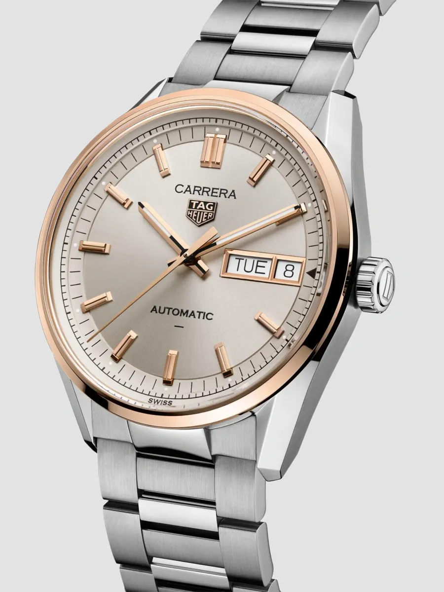TAG Heuer Women's Carrera Stainless Steel & 18K Rose Gold Bracelet Watch/41MM | Thumbnail 4