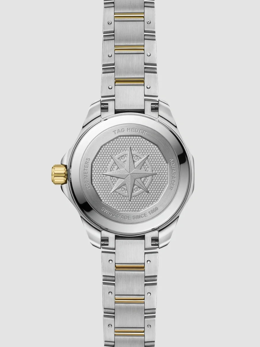 TAG Heuer Women's Aquaracer Professional 200 Solargraph Stainless Steel, 18K-Gold-Plated & Mother-Of-Pearl Bracelet Watch/34MM | Thumbnail 3
