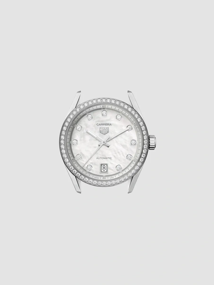 TAG Heuer Women's Carrera Stainless Steel, Mother-Of-Pearl & 0.88 TCW Diamond Bracelet Watch/36MM | Thumbnail 7