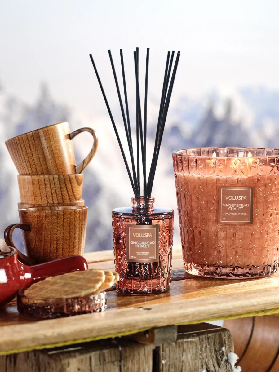 Voluspa Gingerbread Chalet Reed Diffuser | Thumbnail 2