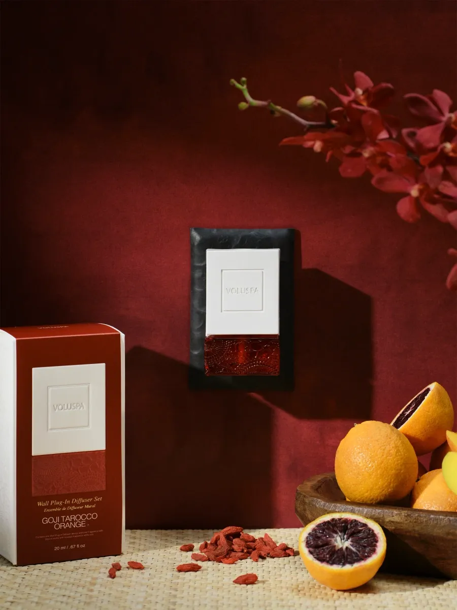 Voluspa Japonica Goji Tarocco Orange Wall Plug-In Diffuser Kit | Thumbnail 2