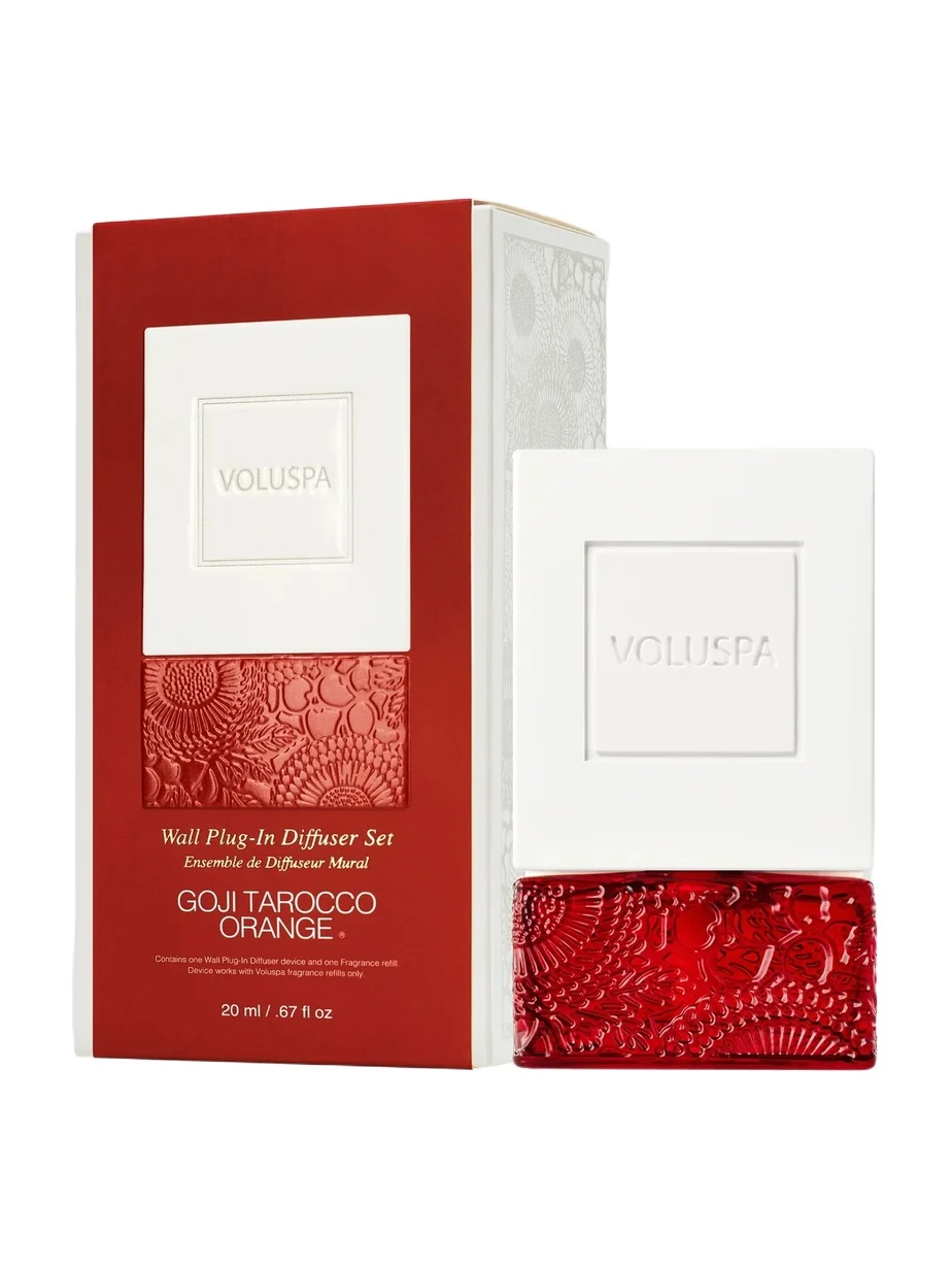 Voluspa Japonica Goji Tarocco Orange Wall Plug-In Diffuser Kit