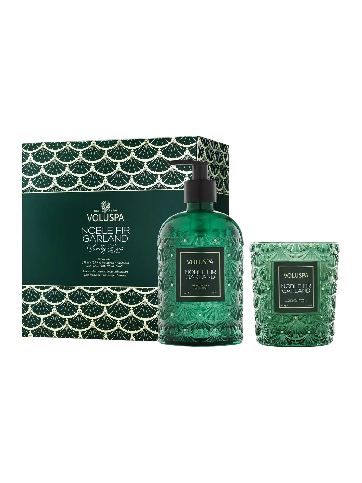 Noble Fir Garland Vanity Duo