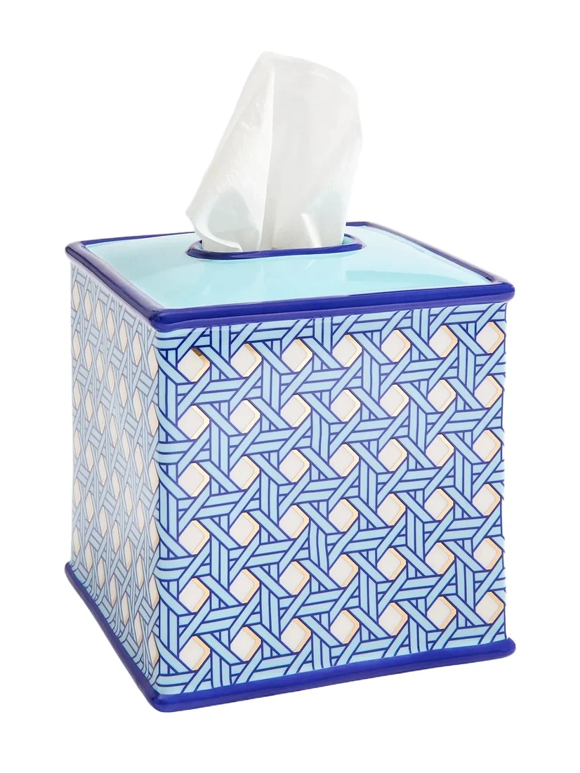 Jonathan Adler Basketweave Tissue Box