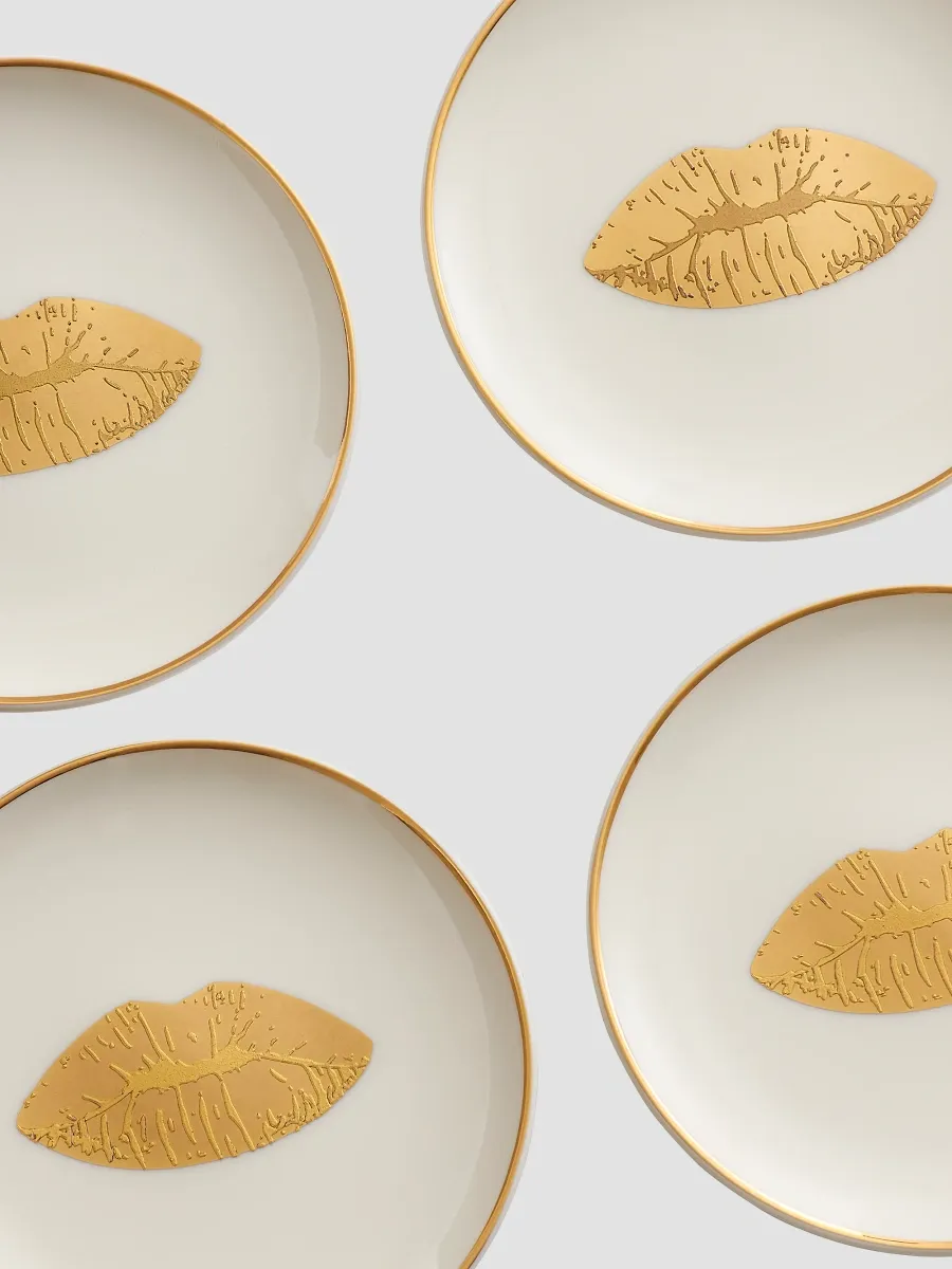 Jonathan Adler Lips 4-Piece Porcelain Coaster Set | Thumbnail 3 Jonathan Adler Lips 4-Piece Porcelain Coaster Set | Thumbnail 3
